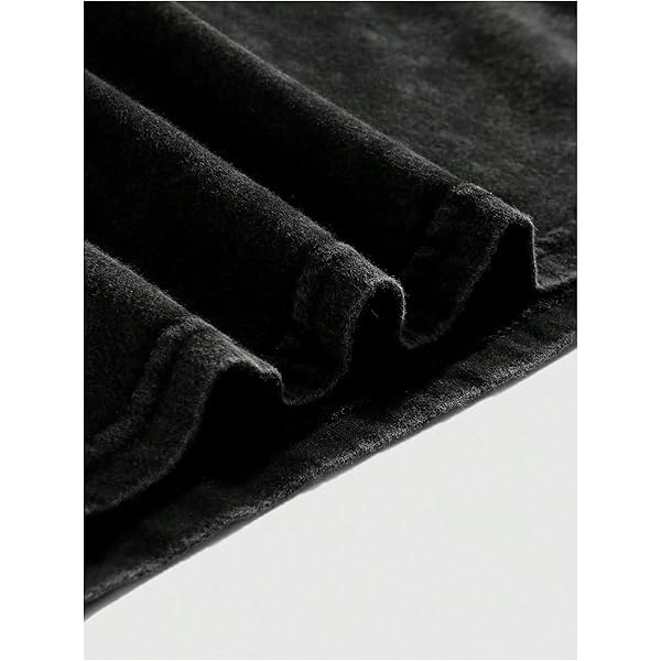 Black Acid-Wash Oversized Crew Neck Short-Sleeve T-Shirt